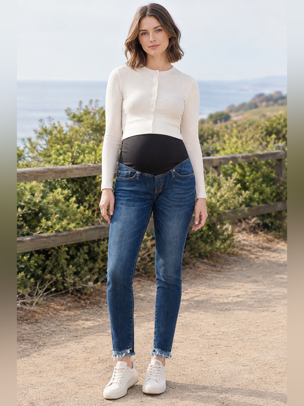 Blue Denim Maternity Jeans